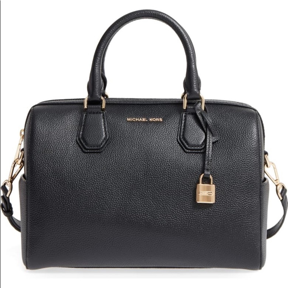 Michael Kors Black Medium Mercer Duffel Bag Purse
